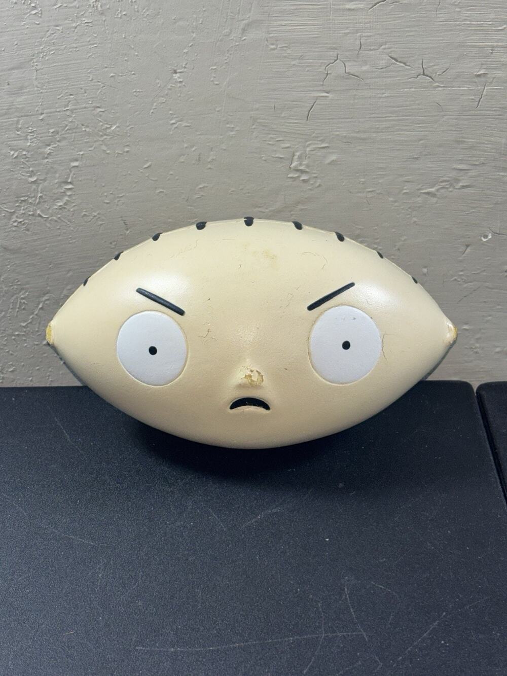 Family Guy Stewie Griffin Head Shape Football 2006 Basic Fun Damaged